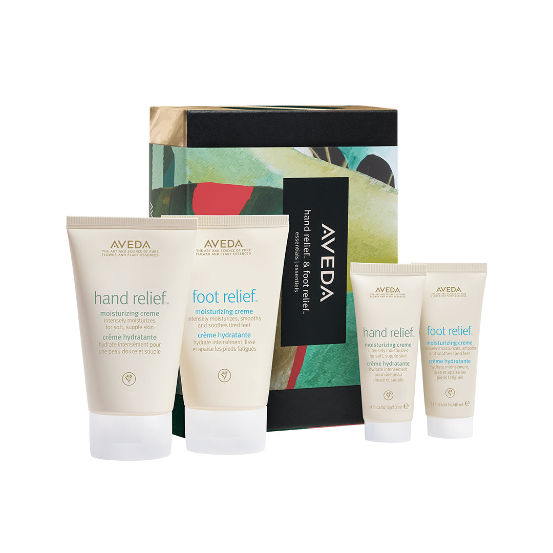 hand relief™ e foot relief™ home & travel set