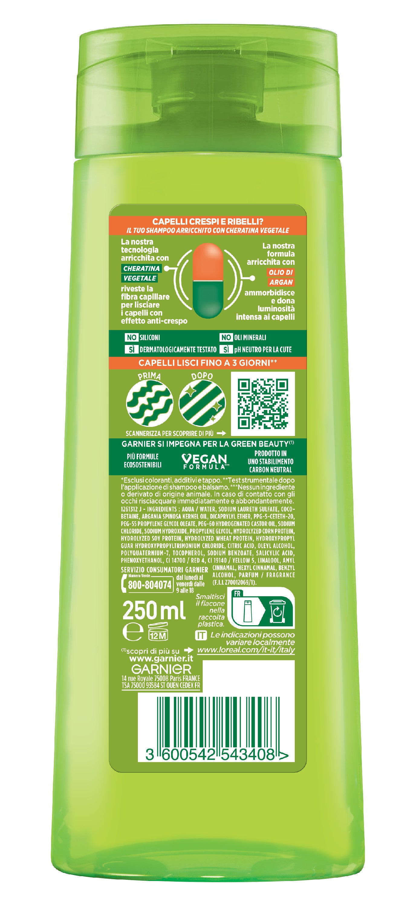 Fructis Shampoo Hydra Liss & Shine - 0430000000088-3600542543408_02