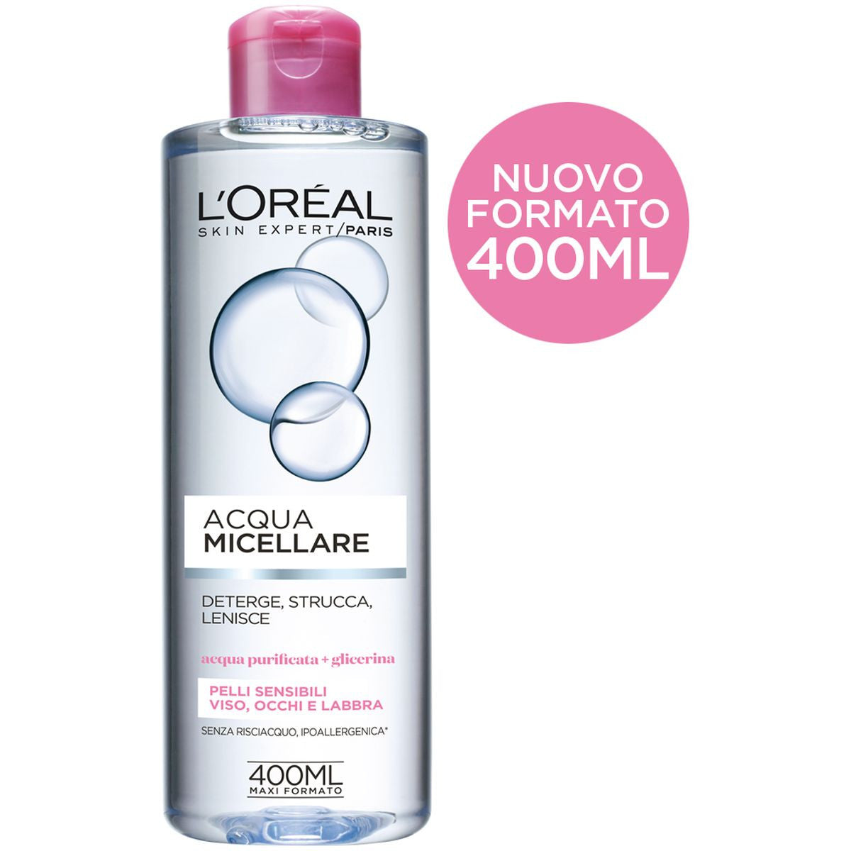 Acqua Micellare Viso, Occhi e Labbra