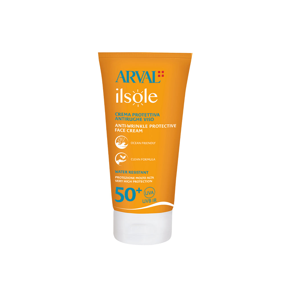 Crema protettiva antirughe viso SPF50+