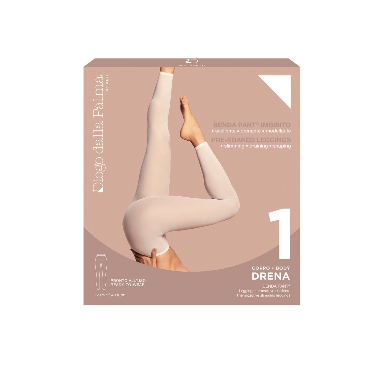 1. Drena - BENDA PANT  Leggings Termoattivo Snellente