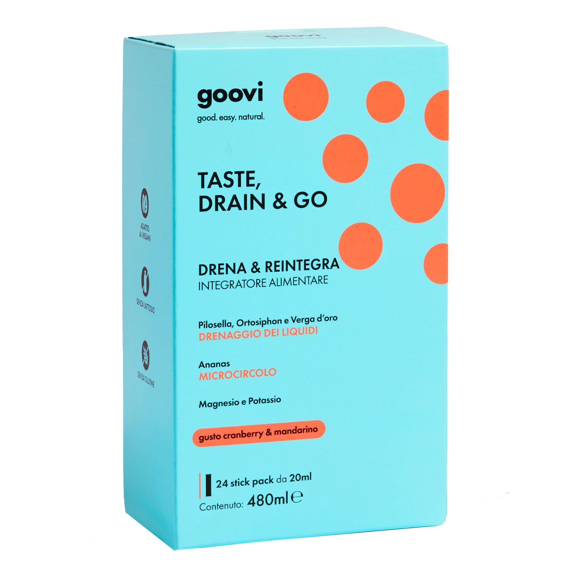 TASTE, DRAIN & GO Drena e Reintegra - Cranberry & Mandarino - 1GO0000000114-8056149700365_01