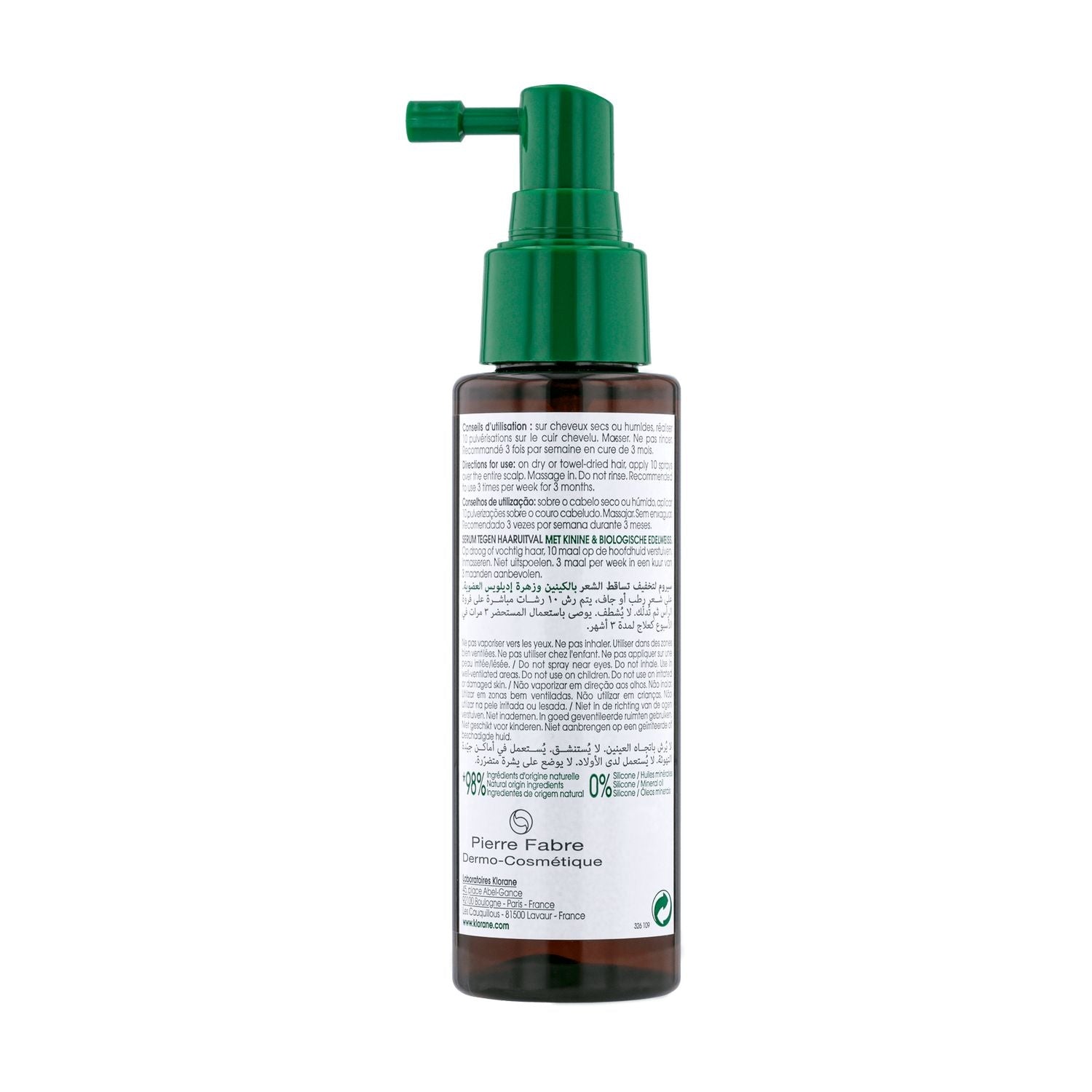 Siero anticaduta capelli alla Chinina e Stella alpina BIO - 1KN0000000038-3282770141177_02