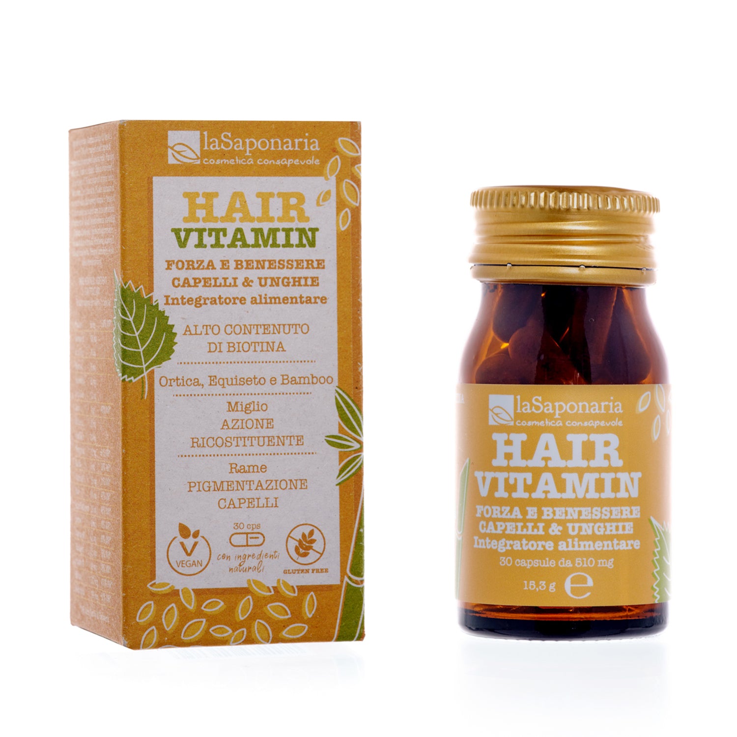 HAIR VITAMIN - Integratore alimentare capelli e unghie - 1SP0000000059-8054615474178_01