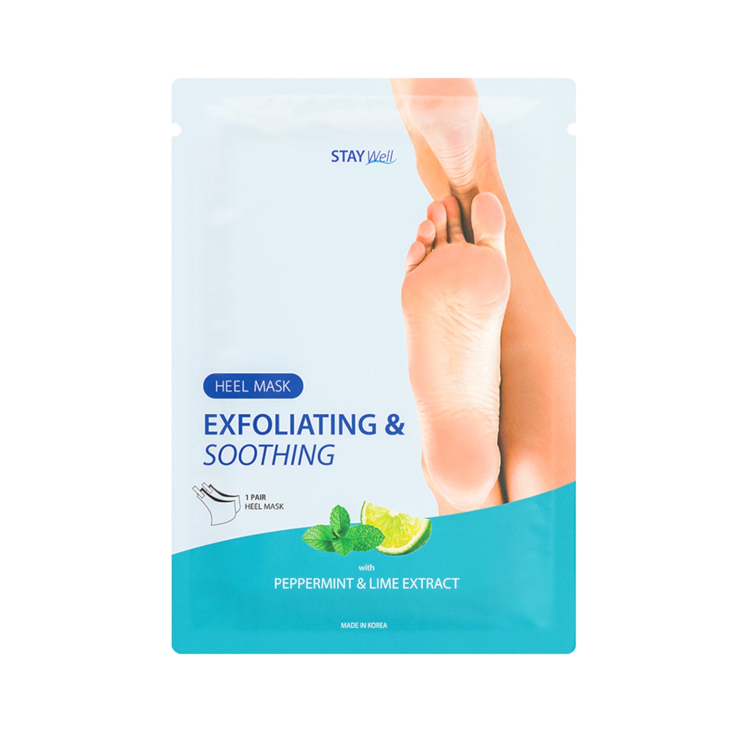 Exfoliating & Soothing Heel Mask PEPPERMINT & LIME - 1SW0000000034-4745090041729_01