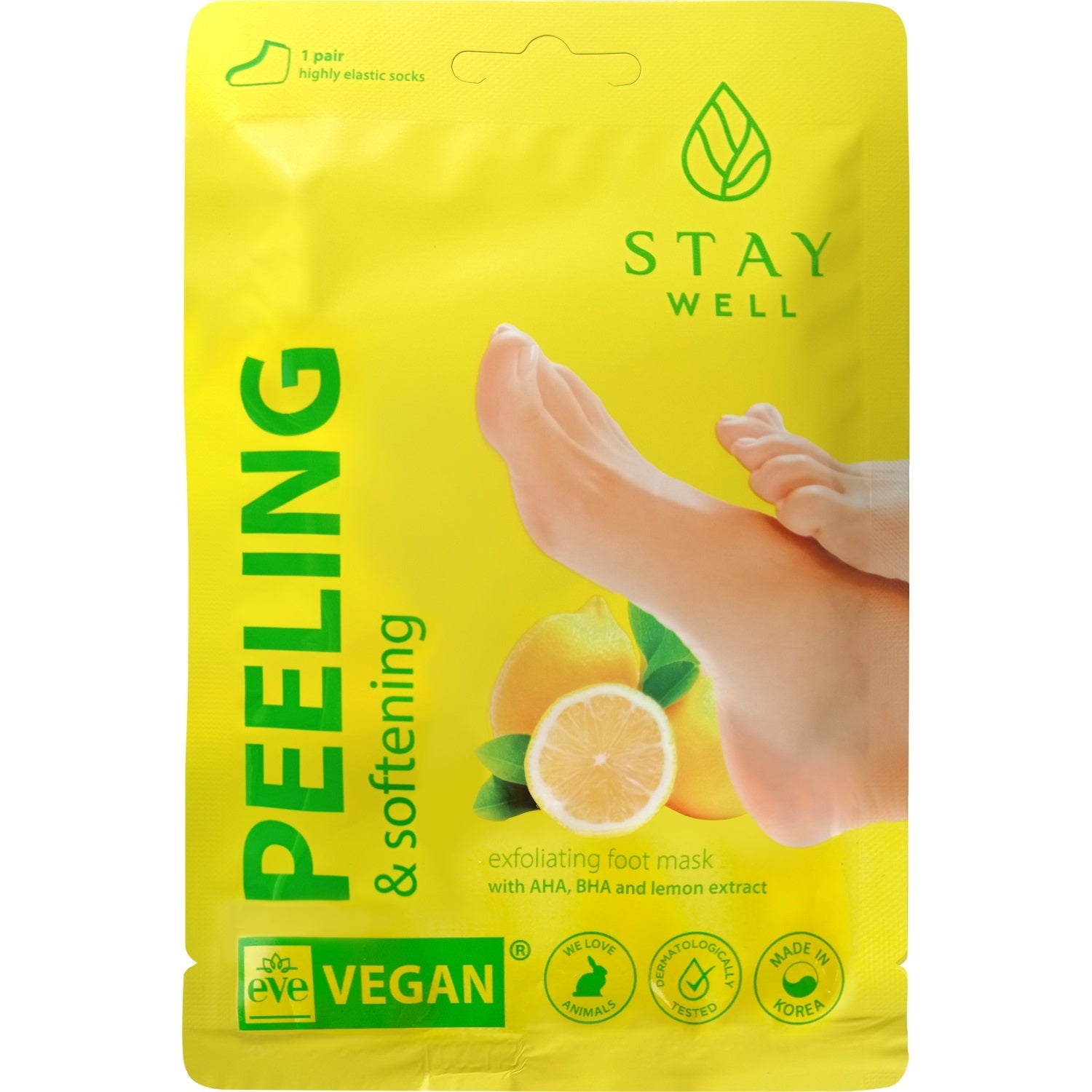 Peeling & Softening Foot Mask LEMON