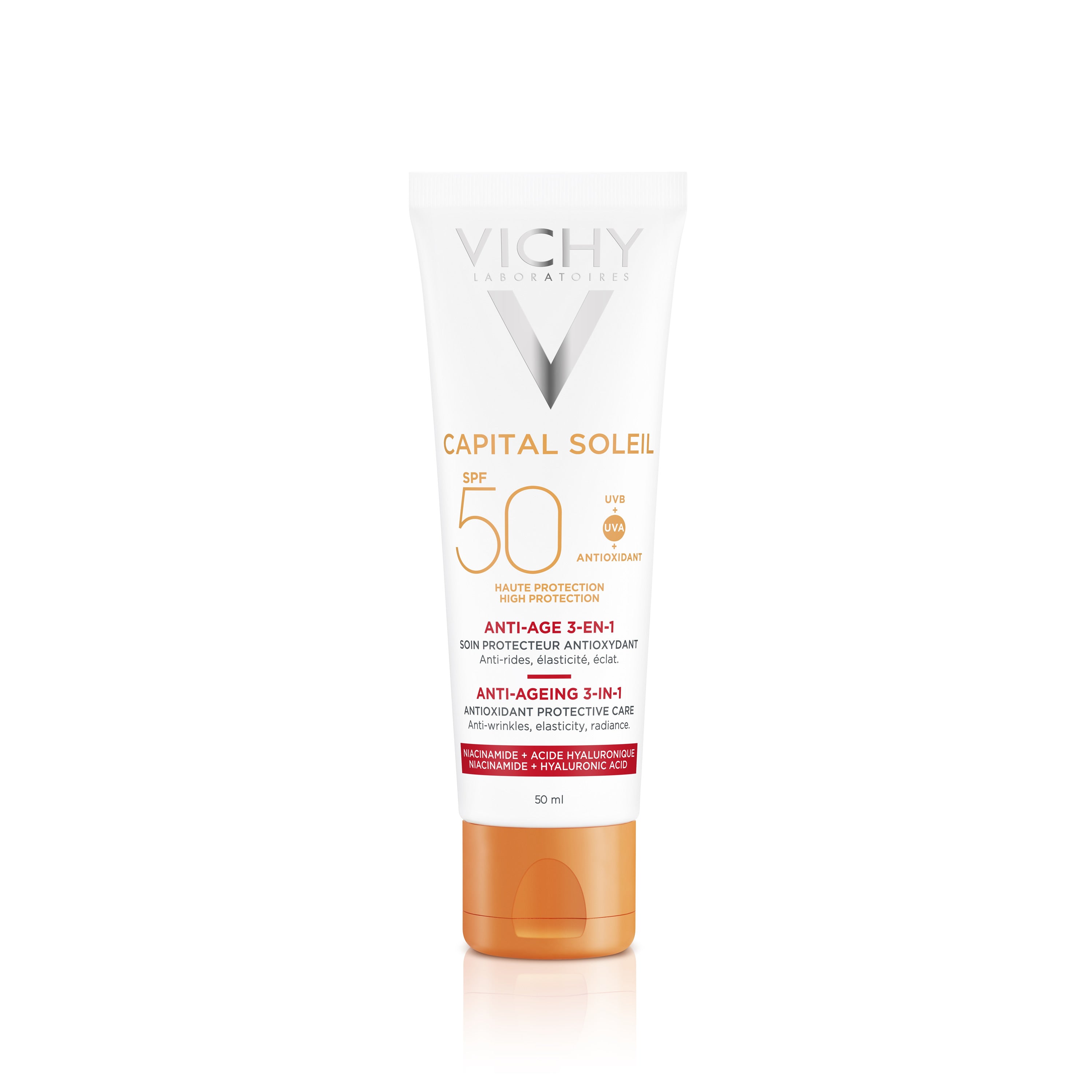 Capital Soleil Crema Viso 3in1 Anti-età SPF 50