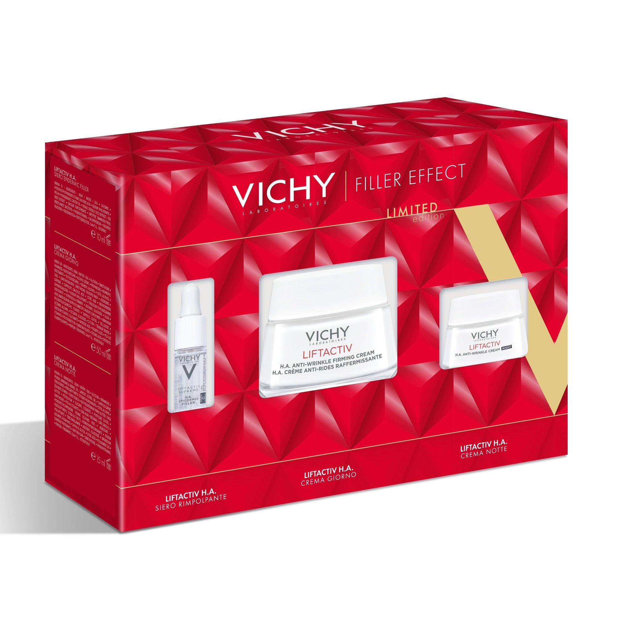 Cofanetto Liftactiv H.A. Epidermic Filler Siero+Crema Giorno+Crema Notte