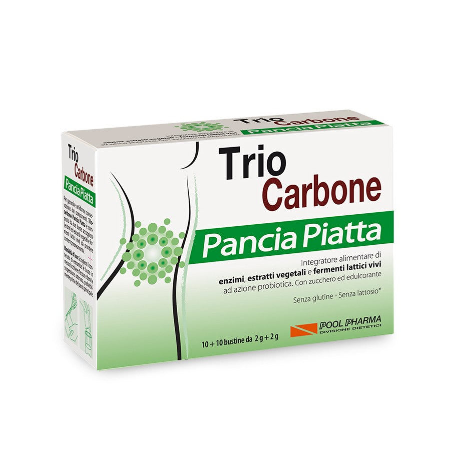 Pool Pharma Triocarbone Pancia Piatta 10+10 buste