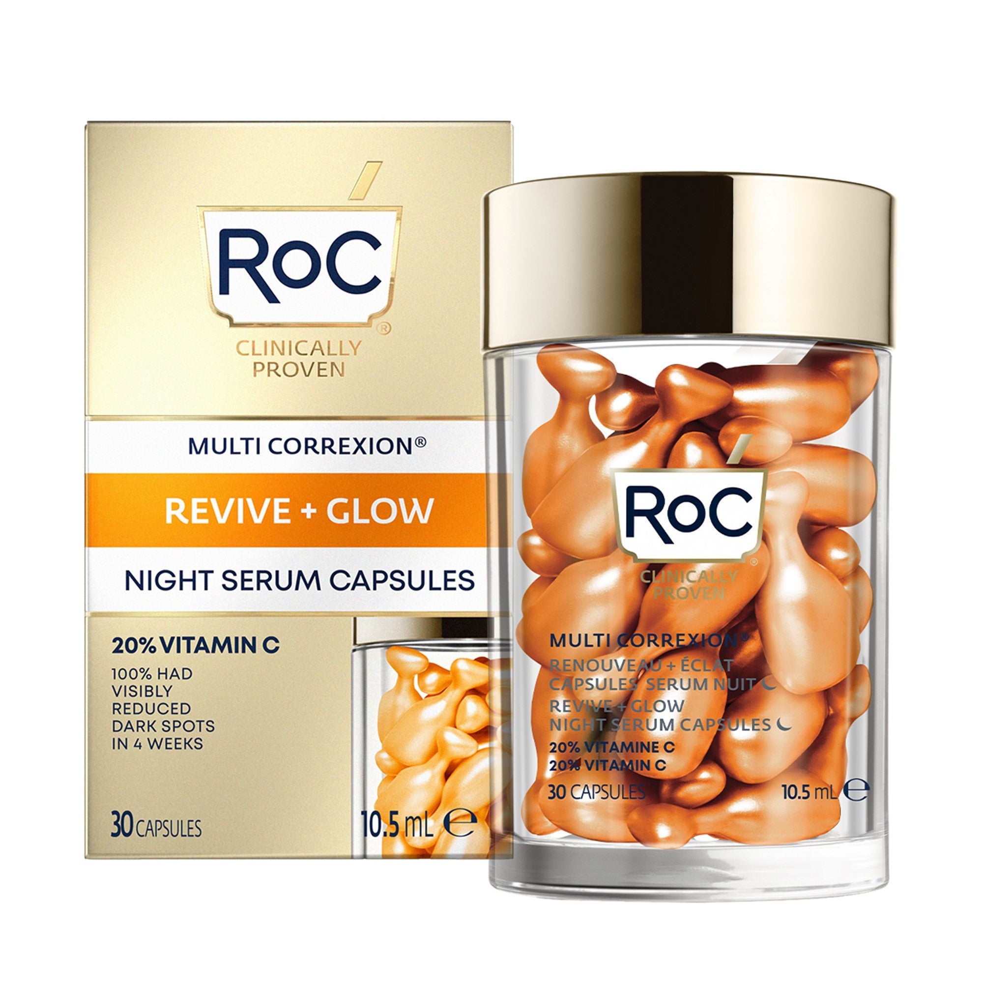 Revive + Glow Siero Viso Notte in Capsule