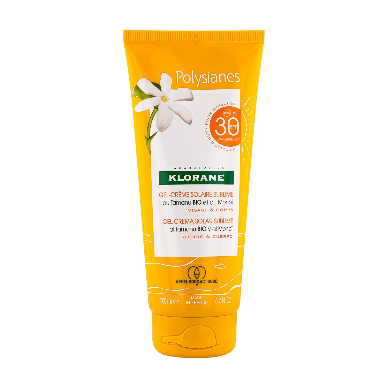 Gel-Crema Solare Sublime SPF30 con Tamanu BIO e Monoï