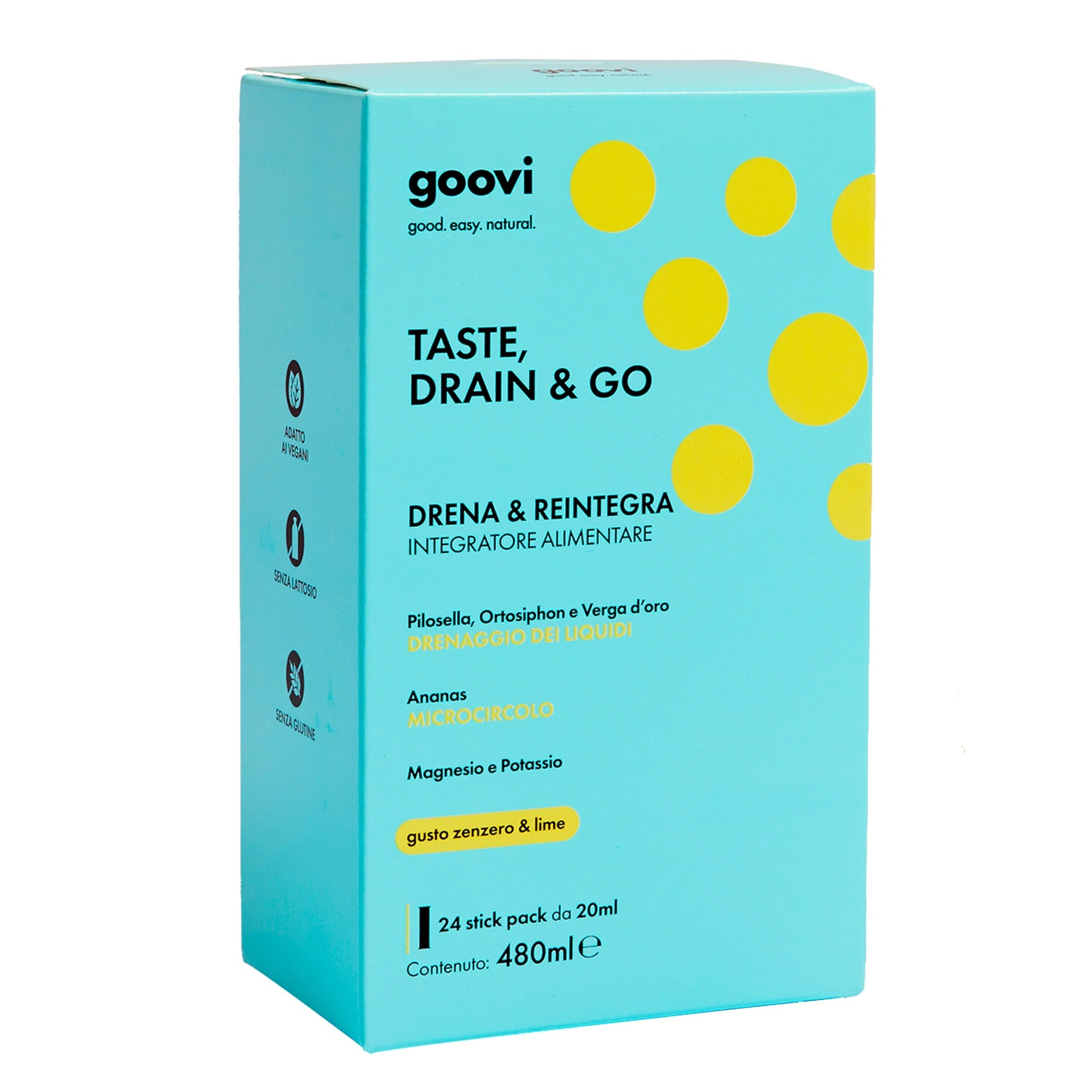 TASTE, DRAIN & GO Drena e Reintegra - Zenzero & Lime